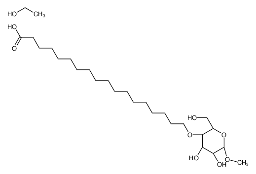 18-[(2R,3S,4R,5R)-4,5-dihydroxy-2-(hydroxymethyl)-6-methoxyoxan-3-yl]oxyoctadecanoic acid,ethanol 72175-39-4