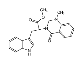 84244-88-2 methyl 3-(1H-indol-3-yl)-2-(1-methyl-4-oxo-2H-quinazolin-3-yl)propanoate