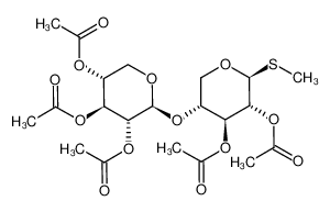 173468-22-9 spectrum, methyl O-(2,3,4-tri-O-acetyl-β-D-xylopyranosyl)-(1<*>4)-2,3-di-O-acetyl-1-thio-β-D-xylopyranoside