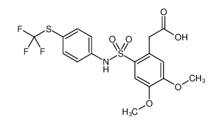 886499-12-3 structure, C17H16F3NO6S2