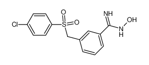 3-[(4-chlorophenyl)sulfonylmethyl]-N'-hydroxybenzenecarboximidamide 583059-52-3