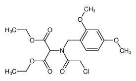 86694-72-6 diethyl N-(2,4-dimethoxy-benzyl)-N-(chloroacetyl)-amino-malonate