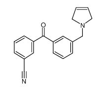 3-[3-(2,5-dihydropyrrol-1-ylmethyl)benzoyl]benzonitrile 898789-75-8