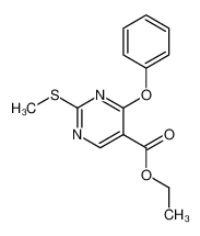 ethyl 2-methylsulfanyl-4-phenoxypyrimidine-5-carboxylate 15400-46-1