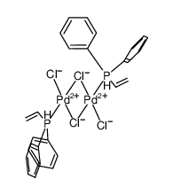 248604-18-4 structure, C28H28Cl4P2Pd2