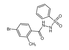 858209-29-7 N-benzenesulfonyl-N'-(4-bromo-2-methyl-benzoyl)-hydrazine