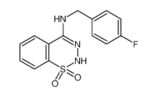 N-[(4-fluorophenyl)methyl]-5-hydroxy-5-oxo-5λ<sup>6</sup>-thia-3,4-diazabicyclo[4.4.0]deca-1(10),2,4,6,8-pentaen-2-amine 129226-06-8