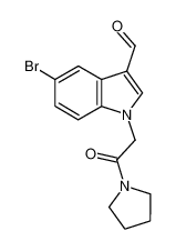 5-bromo-1-(2-oxo-2-pyrrolidin-1-ylethyl)indole-3-carbaldehyde 434299-46-4