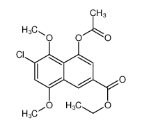 124010-11-3 spectrum, ethyl 4-acetyloxy-6-chloro-5,8-dimethoxynaphthalene-2-carboxylate