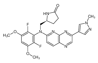 1431871-06-5 structure, C24H23F2N7O3