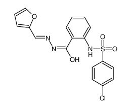 2-[(4-chlorophenyl)sulfonylamino]-N-(furan-2-ylmethylideneamino)benzamide