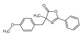 4-(4-甲氧基苄基)-4-甲基-2-苯基-1,3-恶唑-5(4H)-酮