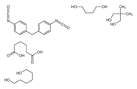 butane-1,4-diol,2,2-dimethylpropane-1,3-diol,hexanedioic acid,hexane-1,6-diol,1-isocyanato-4-[(4-isocyanatophenyl)methyl]benzene 27417-33-0