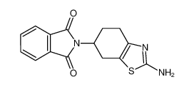 2-(2-amino-4,5,6,7-tetrahydro-1,3-benzothiazol-6-yl)isoindole-1,3-dione 104618-33-9