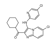 (6-chloro-3-(5-chloropyridin-2-ylamino)imidazo[1,2-a]-pyridin-2-yl)(cyclohexyl)methanone