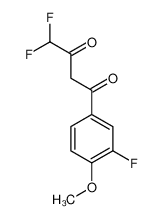 4,4-Difluoro-1-(3-fluoro-4-methoxyphenyl)-1,3-butanedione