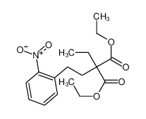 5345-28-8 diethyl 2-ethyl-2-[2-(2-nitrophenyl)ethyl]propanedioate