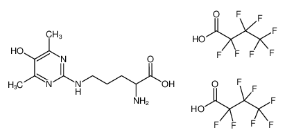 (2S)-2-amino-5-[(5-hydroxy-4,6-dimethylpyrimidin-2-yl)amino]pentanoic acid,2,2,3,3,4,4,4-heptafluorobutanoic acid 936233-19-1