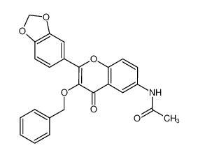 2-(benzo[1,3]dioxol-5-yl)-3-benzyloxy-6-acetamido-4H-1-benzopyran-4-one 1187016-60-9