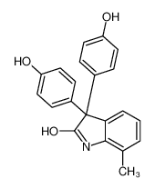 3,3-bis(4-hydroxyphenyl)-7-methyl-1H-indol-2-one 56632-39-4