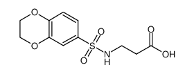 3-(2,3-dihydro-1,4-benzodioxin-6-ylsulfonylamino)propanoic acid