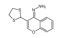 88021-85-6 [3-(1,3-dithiolan-2-yl)chromen-4-ylidene]hydrazine