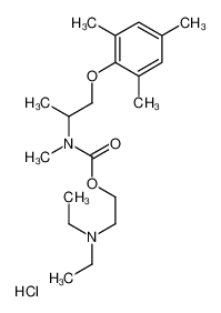 N-(1-均三甲苯基氧基-2-丙基)-N-甲基氨基甲酸2-(二乙基氨基)乙基酯盐酸盐
