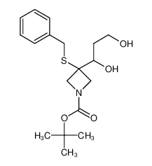 1340481-87-9 spectrum, tert-butyl 3-(benzylthio)-3-(1,3-dihydroxypropyl)azetidine-1-carboxylate