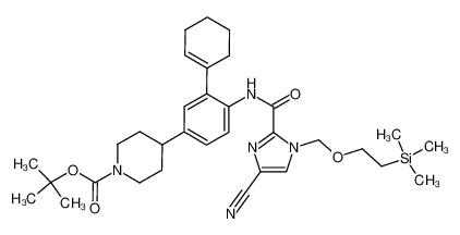 885693-02-7 spectrum, (4-{[4-cyano-1-(2-trimethylsilanylethoxymethyl)-1H-imidazole-2-carbonyl]amino}-3-cyclohex-1-enylphenyl)piperidine-1-carboxylic acid tert-butyl ester