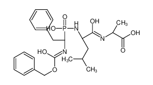 (2S)-2-[[(2S)-2-[[羟基-[(1R)-2-苯基-1-(苯基甲氧羰基氨基)乙基]磷酰]氨基]-4-甲基戊酰基]氨基]丙酸