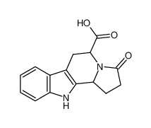 3-oxo-1,2,5,6,11,11b-hexahydroindolizino[8,7-b]indole-5-carboxylic acid