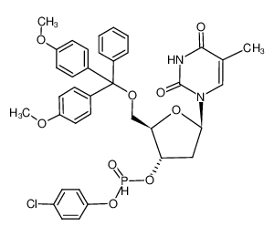 157793-52-7 p-chlorophenyl 5'-O-(4,4'-dimethoxytrityl)thymidin-3'-yl phosphonate