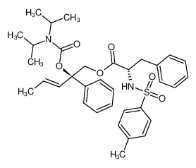 1358760-20-9 (R,E)-2-((diisopropylcarbamoyl)oxy)-2-phenylpent-3-en-1-yl (S)-2-(4-methylphenylsulfonamido)-3-phenylpropanoate