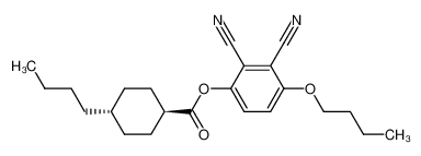 4-Butyl-cyclohexanecarboxylic acid 4-butoxy-2,3-dicyano-phenyl ester 75941-46-7