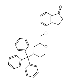 60929-58-0 (+/-)-2-[(1-oxoindan-4-yloxy)methyl]-4-triphenylmethylmorpholine