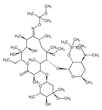 119685-39-1 structure, C45H86N2O14Si