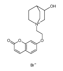 7-[2-(3-hydroxy-1-azoniabicyclo[2.2.2]octan-1-yl)ethoxy]chromen-2-one,bromide 155272-59-6