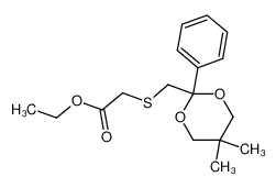 858104-07-1 spectrum, ethyl {[(5,5-dimethyl-2-phenyl-1,3-dioxan-2-yl)methyl]thio}acetate