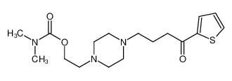 2-[4-(4-oxo-4-thiophen-2-ylbutyl)piperazin-1-yl]ethyl N,N-dimethylcarbamate 59840-71-0