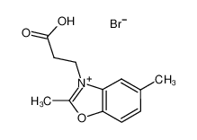 3-(2,5-dimethyl-1,3-benzoxazol-3-ium-3-yl)propanoic acid,bromide 32353-63-2