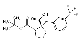 (2S)-1-[(2-methylpropan-2-yl)oxycarbonyl]-2-[[3-(trifluoromethyl)phenyl]methyl]pyrrolidine-2-carboxylic acid 1217832-93-3