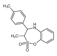 3-methyl-4-(p-tolyl)-4,5-dihydro-3H-benzo[f][1,2,5]oxathiazepine 2,2-dioxide 20646-76-8