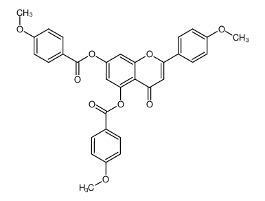 110865-07-1 2-(4-methoxyphenyl)-4-oxo-4H-chromene-5,7-diyl bis(4-methoxybenzoate)