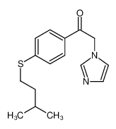 2-imidazol-1-yl-1-[4-(3-methylbutylsulfanyl)phenyl]ethanone