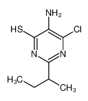 5-amino-2-butan-2-yl-6-chloro-1H-pyrimidine-4-thione 61457-08-7