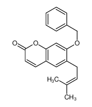 107052-38-0 spectrum, 6-(3-methylbut-2-enyl)-7-phenylmethoxychromen-2-one