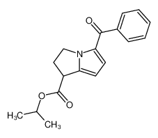 66635-74-3 spectrum, isopropyl 5-benzoyl-1,2-dihydro-3H-pyrrolo[1,2-a]pyrrole-1-carboxylate