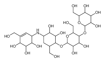 4-O-[4-O-(alpha-D-吡喃葡萄糖基)-beta-D-吡喃葡萄糖基]-5-(羟基甲基)-1-[[(1S,4R,5S,6S)-4,5,6-三羟基-3-(羟基甲基)-2-环己烯-1-基]氨基]-1,5,6-三脱氧-D-手性-肌醇