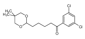 1-(3,5-二氯苯基)-5-(5,5-二甲基-1,3-二恶烷-2-基)-1-戊酮