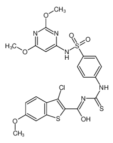 590400-22-9 structure, C23H20ClN5O6S3